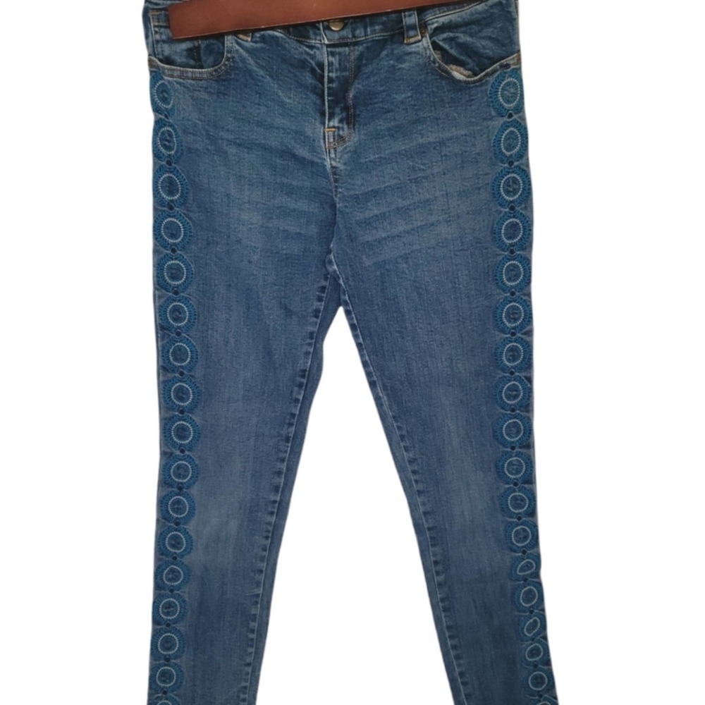 Garnet Hill Kids Embellished Skinny Jeans